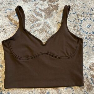 Joah Brown Chocolate Brown Tank Top